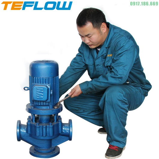 Bơm Hóa Chất Trục Đứng Lót Nhựa 50GDF-32