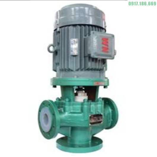Bơm Hóa Chất Trục Đứng Lót Nhựa 65GDF-32