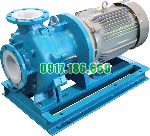 Máy bơm từ lót nhựa PTFE dùng tốc độ động cơ tua chậm 1450 vòng/phút