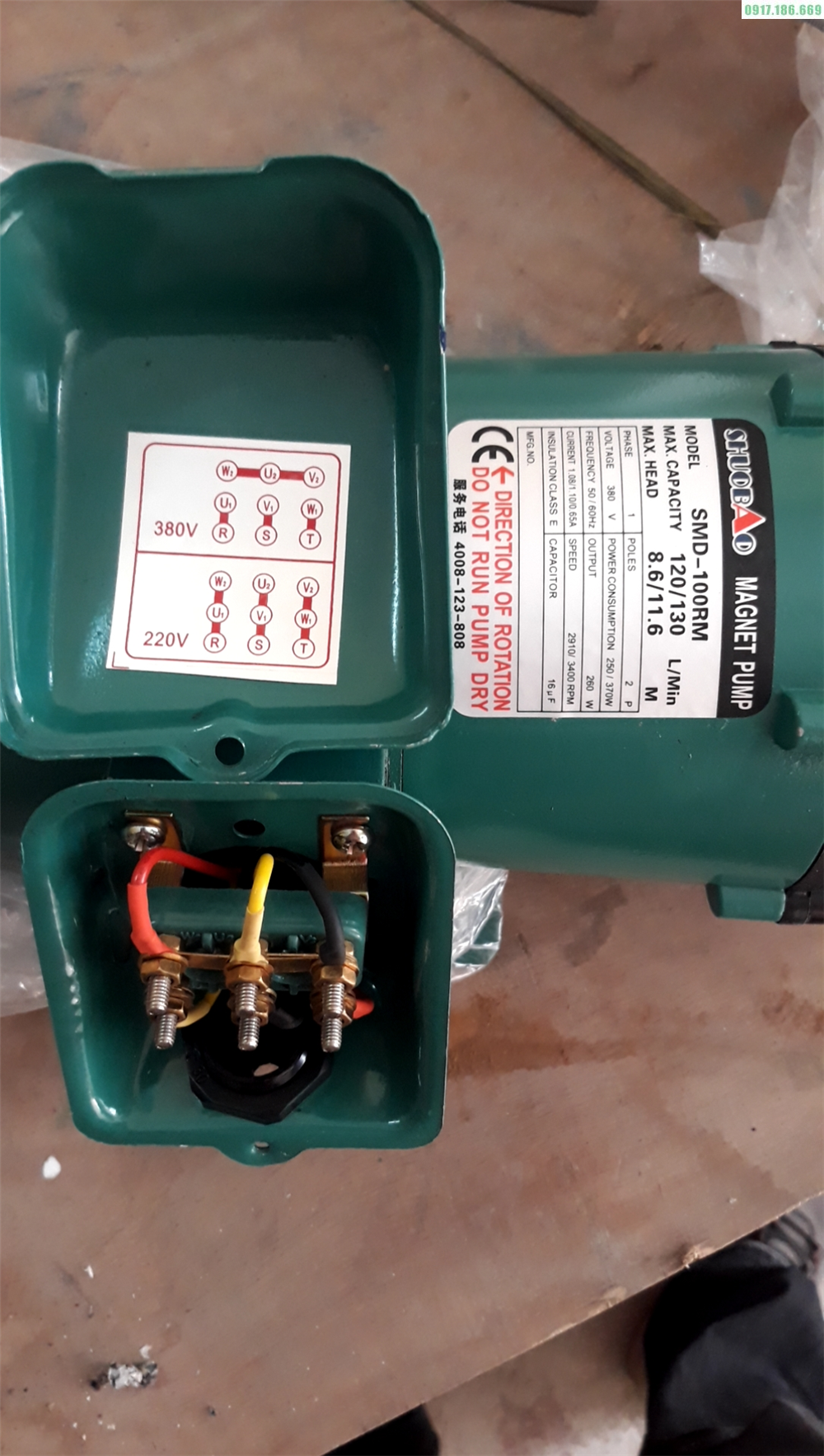 sơ đồ đấu điện bơm md258s bơm hóa chất