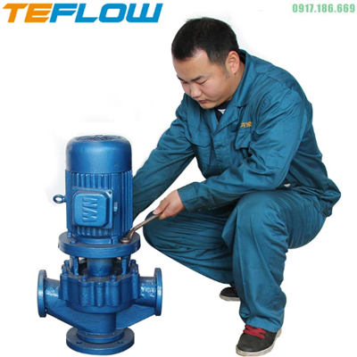 Bơm Hóa Chất Trục Đứng Lót Nhựa 50GDF-20