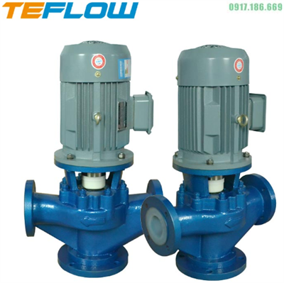 Bơm Hóa Chất Trục Đứng Lót Nhựa 80GDF-20